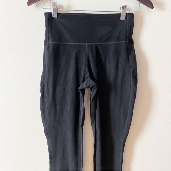 Athleta Sueded Strut Tights Black SIZE XS Style #870861 Leggings High Rise - Picture 3 of 10